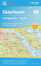 Wandelkaart - Topografische kaart 85 Sverigeserien Söderhamn | Norstedts