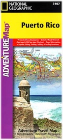 Wegenkaart - landkaart Adventure Map Puerto Rico | National Geographic