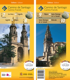 Wandelkaart 7-10 Camino Santiago de Compostella Los Arcos - Belorado | CNIG - Instituto Geográfico Nacional