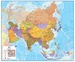 Wandkaart - Prikbord Azië Politiek - Asia Political, 120 x 100 cm | Maps International