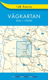 Wegenkaart - landkaart 148 Vägkartan Asarna | Lantmäteriet