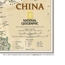 Wandkaart China, antiek, 76 x 59 cm | National Geographic Wandkaart China, antiek, 76 x 59 cm | National Geographic