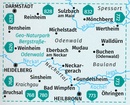 Wandelkaart 827 Bergstraße-Odenwald - Neckartal | Kompass