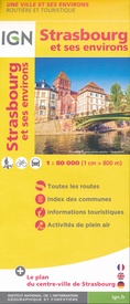 Wegenkaart - landkaart - Fietskaart - Stadsplattegrond Strasbourg | IGN - Institut Géographique National
