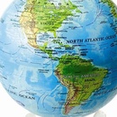 Wereldbol MOVA 45 Blue Relief - zelfdraaiend | MOVA globe