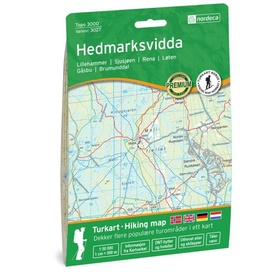 Wandelkaart 3027 Topo 3000 Hedmarksvidda | Nordeca