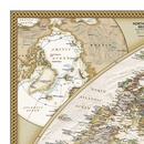 Wereldkaart Politiek & antiek, pacific centered, 117 x 78 cm | National Geographic