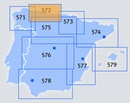 Wegenkaart - landkaart 572 Asturias - Cantabria - Oviedo - Santander | Michelin