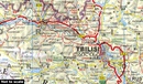 Wegenkaart - landkaart Kaukasus - Caucasus | Gizi Map