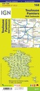 Fietskaart - Wegenkaart - landkaart 168 Toulouse - Pamiers | IGN - Institut Géographique National