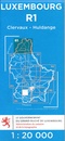 Wandelkaart - Topografische kaart R1 Luxemburg Clervaux - Huldange - Weiswampach | Topografische dienst Luxemburg