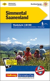 Wandelkaart 17 Simmental - Saanenland | Kümmerly & Frey