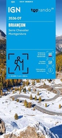 Topografische kaart - Wandelkaart 3536OT Briançon | IGN - Institut Géographique National