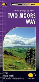 Wandelkaart Two Moors Way | Harvey Maps
