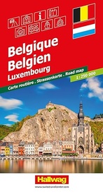 Wegenkaart - landkaart Road maps België / Luxemburg | Hallwag
