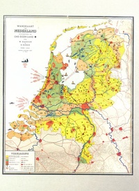 Notitieboekje Schrift Nederland van oude schoolkaart | Bakker en Rusch
