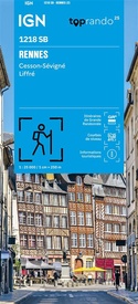 Wandelkaart 1218 SB - Serie Bleue Rennes / Cesson-Sévigné / Liffré | IGN - Institut Géographique National