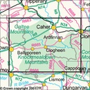 Topografische kaart - Wandelkaart 74 Discovery Cork, Limerick, Tipperary, Waterford | Ordnance Survey Ireland