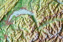 Reliëfkaart Zwitserland 77 x 55 cm | GeoRelief