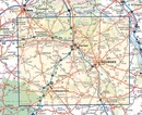 Fietskaart - Wegenkaart - landkaart 134 Bourges - Chateauroux | IGN - Institut Géographique National