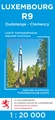Wandelkaart - Topografische kaart R9 Luxemburg Dudelange - Clemency - Luxembourg | Topografische dienst Luxemburg