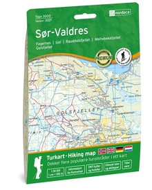 Wandelkaart 3021 Topo 3000 Sør-Valdres | Nordeca