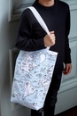 Tas Schoudertas met wereldkaart | Eat Sleep Doodle
