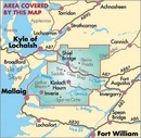 Wandelkaart Knoydart / Kintail & Glen Affric | Harvey Maps