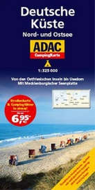 Wegenkaart - landkaart Deutsche Küste, Nord- und Ostsee Von den Ostfriesischen Inseln bis Usedom. Mit Mecklenburgischer Seenplatte | ADAC