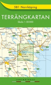 Wandelkaart - Topografische kaart 581 Terrängkartan Norrköping | Lantmäteriet