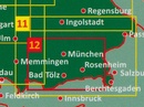 Wegenkaart - landkaart 12 Rund um München | Freytag & Berndt
