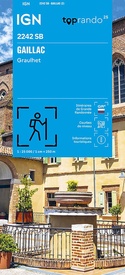 Topografische kaart - Wandelkaart 2242 SB - Serie Bleue Gaillac - Graulhet | IGN - Institut Géographique National