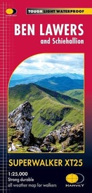 Wandelkaart Superwalker XT25 maps Ben Lawers & Schiehallion XT25 | Harvey Maps