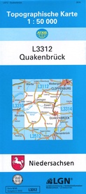 Topografische kaart L3312 Quakenbrück | LGL Niedersachsen