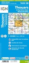 Topografische kaart - Wandelkaart 1624SB Thouars | IGN - Institut Géographique National