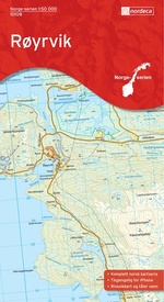 Wandelkaart - Topografische kaart 10108 Norge Serien Røyrvik | Nordeca