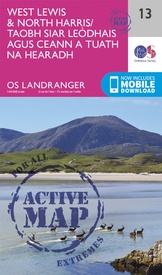 Wandelkaart - Topografische kaart 13 Landranger Active West Lewis / North Harris | Ordnance Survey
