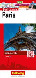 Stadsplattegrond Parijs 3 in 1 CityMap | Hallwag