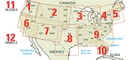 Overzichtkaart USA wegenkaarten Reise Know How 