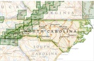 Overzicht Wandelkaarten North Carolina Trails Illustrated National Geographic