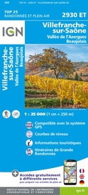 Wandelkaart - Topografische kaart 2930ET Villefranche-sur-Saône | IGN - Institut Géographique National
