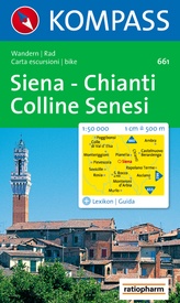 Wandelkaart 661 Siena - Chianti - Colline Senesi - Toscane | Kompass