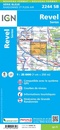 Wandelkaart - Topografische kaart 2244SB Revel, St-Félix-Lauragais, Sorèze | IGN - Institut Géographique National