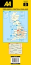 Wegenkaart - landkaart 5 Road Map Britain Midlands & Engeland Centraal | AA Publishing