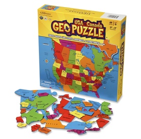 Legpuzzel GeoPuzzle U.S.A. and Canada - Verenigde Staten en Canada | GEOtoys