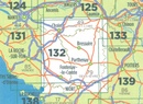 Fietskaart - Wegenkaart - landkaart 132 Cholet - Niort - Montaigu - La Roche Sur Yon - Parthenay | IGN - Institut Géographique National