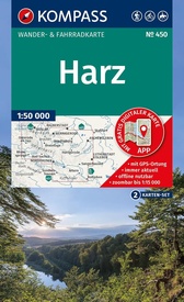 Wandelkaart 450 Harz | Kompass