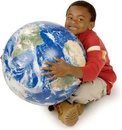 Opblaasbare wereldbol - globe Aarde - Satellietbeeld | Orbis