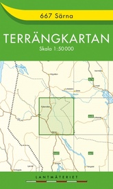 Wandelkaart - Topografische kaart 667 Terrängkartan Särna | Lantmäteriet