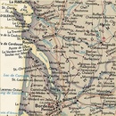 Wandkaart 20459 Frankrijk, België en Nederland, antiek, 60 x77 cm | National Geographic